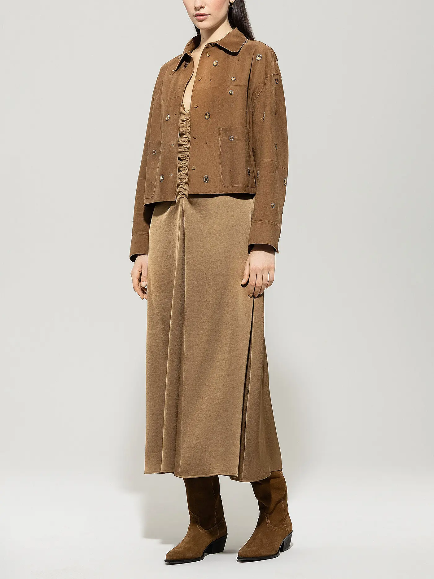 LUISA CERANO | Lederjacke | braun